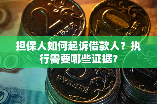 北京担保人如何起诉借款人？执行需要哪些证据？