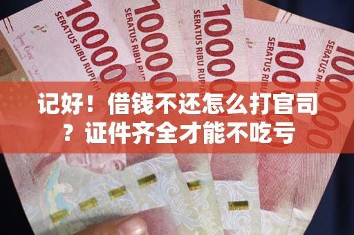 北京记好！借钱不还怎么打官司？证件齐全才能不吃亏