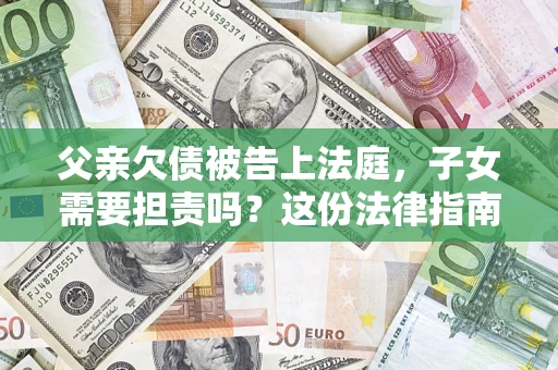 北京父亲欠债被告上法庭，子女需要担责吗？这份法律指南必须看完