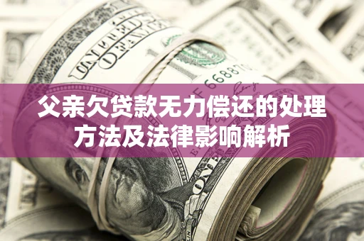 北京父亲欠贷款无力偿还的处理方法及法律影响解析